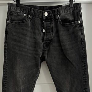 H&M 34 Slim Straight Button Fly jeans